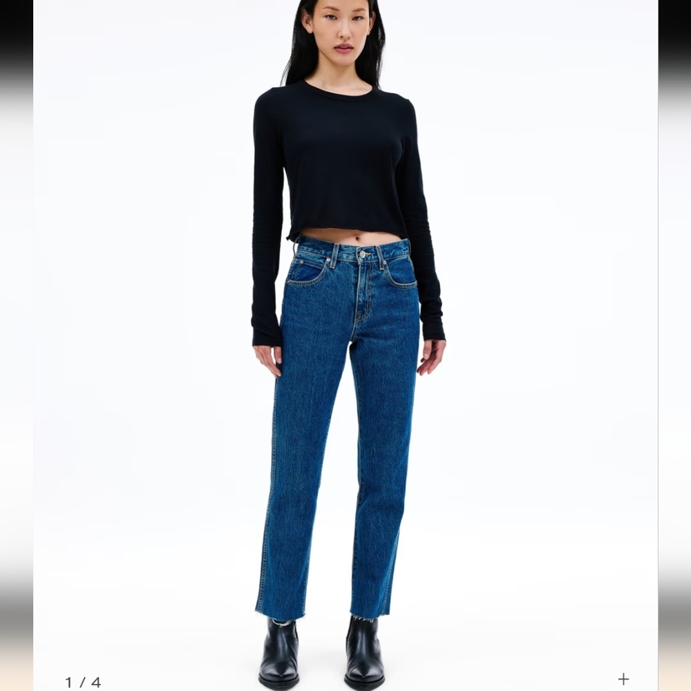 SLVRLAKE Blue Ankle & Cropped Jeans